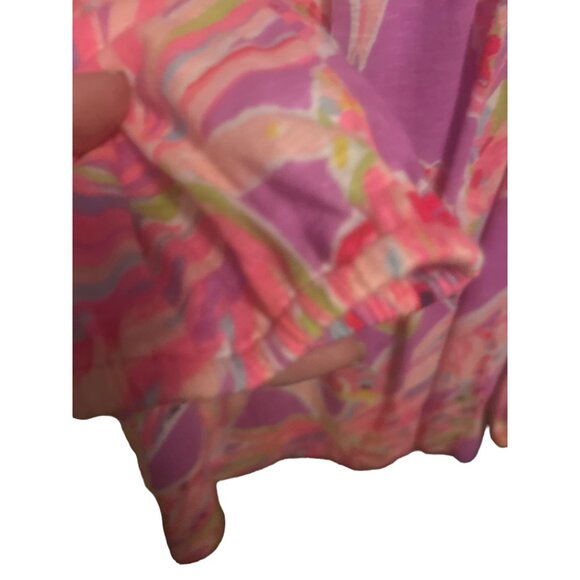 Lilly Pulitzer Womens Off-The-Shoulder Long Sleeve Blouse Small Multicolor Cotto - Picture 3 of 4